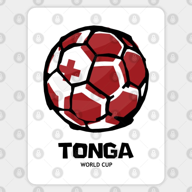 Tonga Football Country Flag Sticker by KewaleeTee